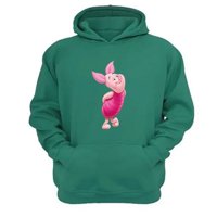Genérico - Polerón Canguro Puerquito Pooh Verde Aguamarina Talla S Unisex