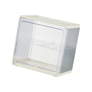 Magideal - Caja De Almacenamiento Para Tazas De Té Y Café, Estante De Almacenamiento De Tazas, Estante De Exhibición De Tazas De Escritorio Transparente Para Sal Blanco