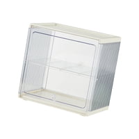 Magideal - Caja De Almacenamiento Para Tazas De Té Y Café, Estante De Almacenamiento De Tazas, Estante De Exhibición De Tazas De Escritorio Transparente Para Sal Blanco