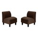 thumbnail image 1 of Set Poltrona Soft 1C Felpa 00 Chocolate, 1 of 5
