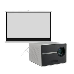 Proyector Portatil Mini Halo 9000Lm + Telón 60"" Levo Blanco