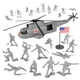 thumbnail image 1 of Conjunto de juego Army Men Tim Mee Toy 33 cm gris 26 piezas, 1 of 9