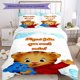 thumbnail image 1 of 3pcs Daniel Tiger Cartoon Bedding Set - All-Season Polyester Duvet Cover & Pillowcases with Zip Closure, Machine Washable, High-Definition Print for Bedroom Decor, Bedroom Decor|Playful Design|Zippere, 1 of 1