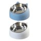 thumbnail image 3 of 2x Comedero Para Gatos Comedero Para Alimentos Elevado Cuencos Protectores Para El Cuello Azul Blanco, 3 of 5