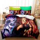 thumbnail image 1 of Cartoo-n Anim-e Duv-et Co-ver B-dding Jujuts-u Kaisen 3- Piece Se-tBed D-uvet Cov-er with Pillo-wcases S-uper- Soft Duvet C-over wit-h Pillo-wcases, 1 of 5
