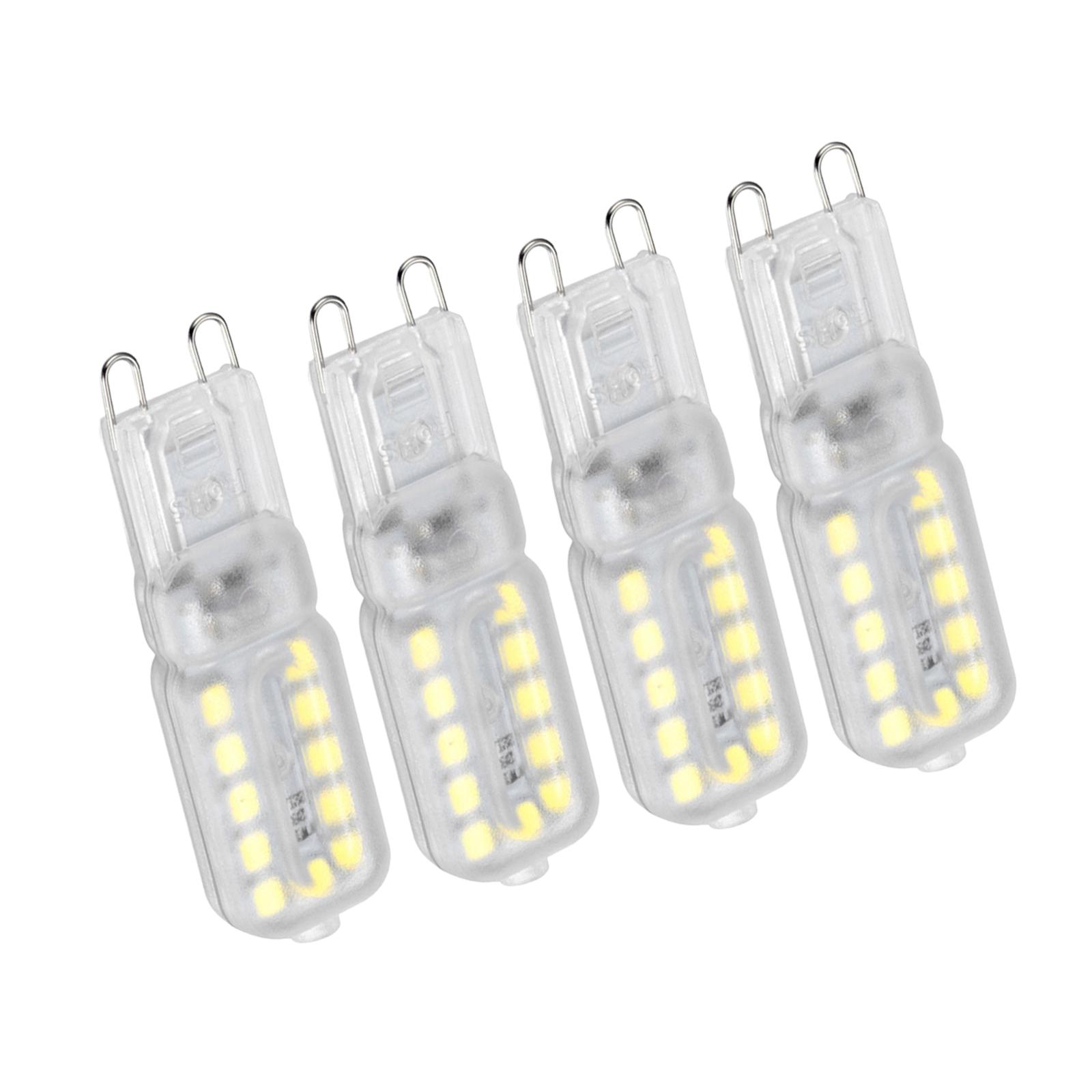 Ioensy - 4 Bombillas Led G9 De 3000 K Para Lámpara De Araña Para Iluminación Del Hogar, Luz Colgante De 5 W