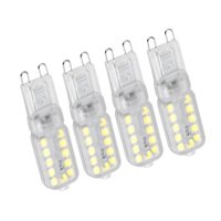 Ioensy - 4 Bombillas Led G9 De 3000 K Para Lámpara De Araña Para Iluminación Del Hogar, Luz Colgante De 5 W