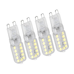Ioensy - 4 Bombillas Led G9 De 3000 K Para Lámpara De Araña Para Iluminación Del Hogar, Luz Colgante De 5 W