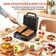 thumbnail image 4 of Waffle Maker 1400 W De 2 Piezas 2 5 Cm De Grosor Acero Inoxidable, 4 of 9
