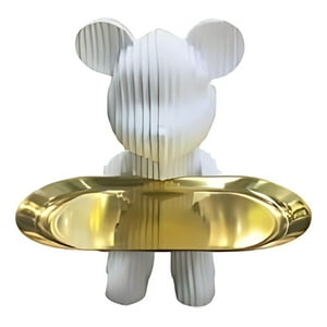 Genérico - Figura Decorativa Oso Moderna Elegante Adorno Hogar Jhn