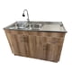 thumbnail image 3 of Kit Lavaplatos con mueble 120x50 Doble Cafe Secador Derecho, 3 of 4