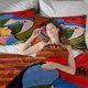 thumbnail image 5 of Pablo Picasso Quilts for Queen Bed Bedspreads,Soft Bed Quilt Lightweight Bedspread,Quilted Coverlet 3 Piece Bed Sheets, 5 of 5