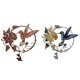thumbnail image 4 of 2x Metal Bird Wall Sculpture Arte Colgando Interior Outdoor Home Garden Decors, 4 of 5