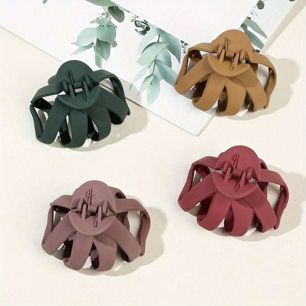 1pc Large Hair Clips For Women Matte Texture Claw For Thick Hair Thin Hair Classic Frosted Hair For Girls