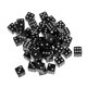 thumbnail image 1 of 12mm 50pcs Acrílico Six Sided Games Spot Party Dice Dice Color Negro, 1 of 4