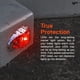 thumbnail image 5 of Kit de Luces Marcadoras para Remolque TRUE MODS 4pc LED Rojo de 2.5" con Bisel Cromado, 5 of 8