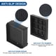 thumbnail image 3 of Uxcell Elevadores de Muebles de 1.5 Pulgadas Elevadores de Cama Cuadrados Ajustables Apilables para Sofá, Negro Paquete de 4, 3 of 7