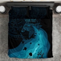 Milsleep - Juego De Cama Tiburón Polinesio Bajo Las Olas Lt7