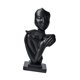 thumbnail image 4 of Escultura Abstracta De Resina Con Cara De Pareja Abrazándose Para Estantería De Chimenea, Color Negro, 4 of 5