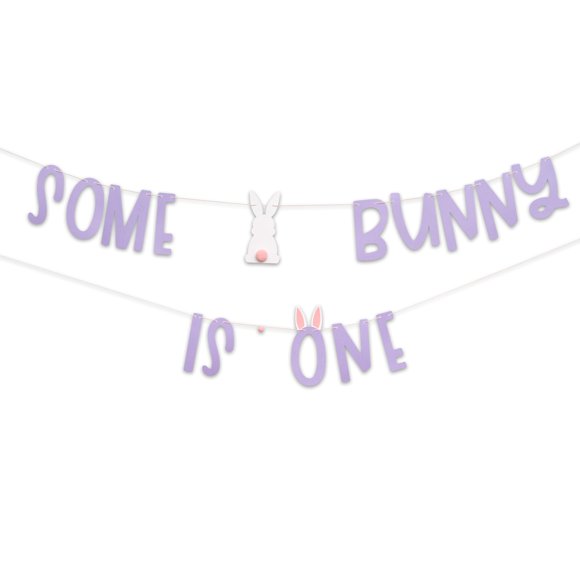 Bandera Sherkarmiu “Some Bunny Is One” morada