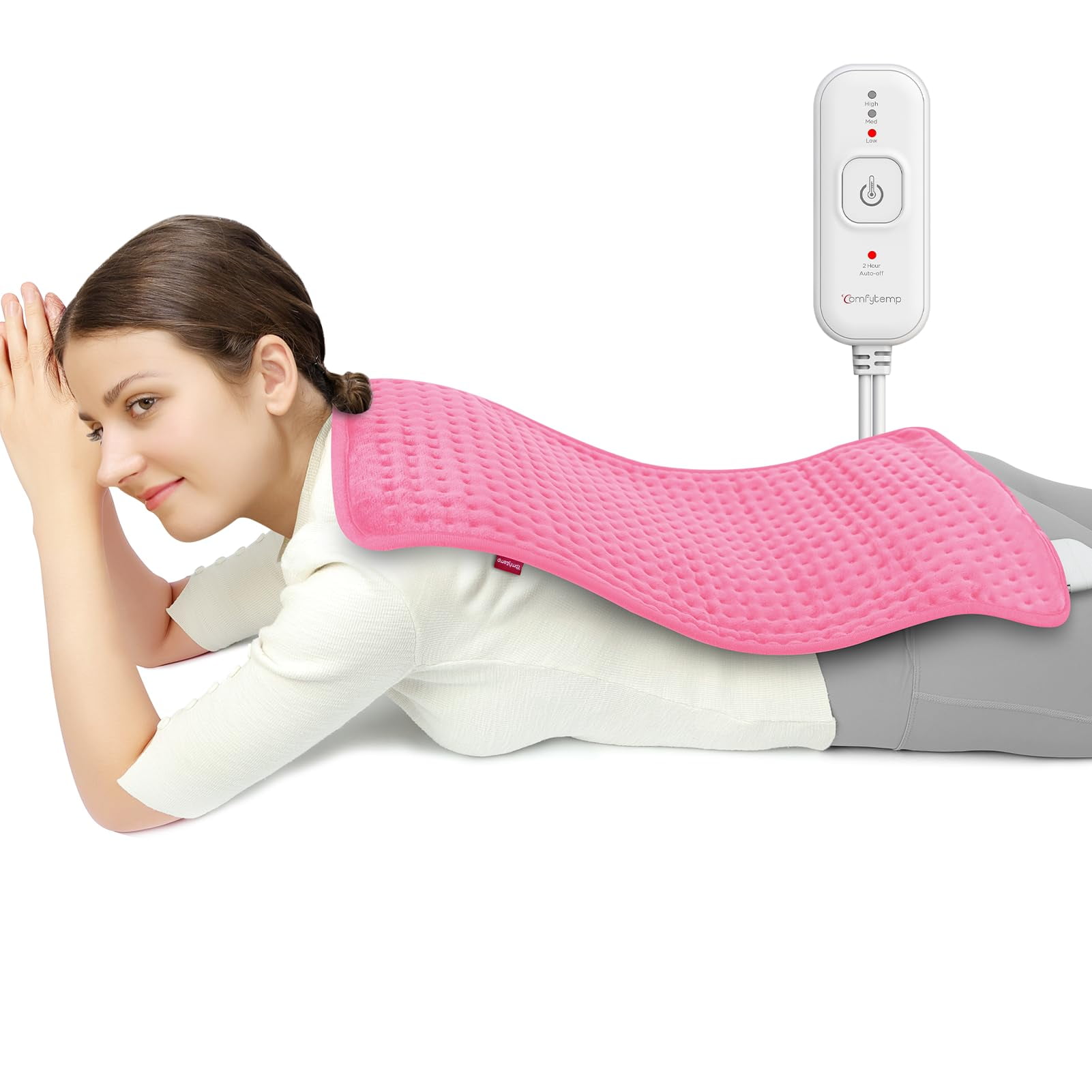 Almohadilla Térmica Comfytemp Para Back & Period Electric Xl, Color Rosa
