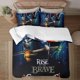 thumbnail image 1 of Brave 3-Piece Bedding Set For Kids Boys Girls Adult Cartoon Warm Cute Fashion Holiday Present Gift Bed Sheets, 1 of 5