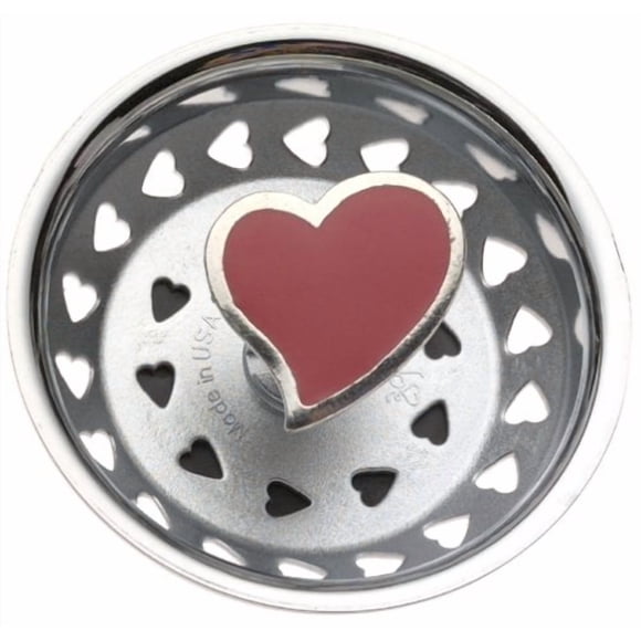 Colador de Desagüe Billy Joe Homewares Corazón Rojo de Esmalte