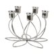 thumbnail image 2 of Candelabro De Metal Con Adorno Para Baño, Hotel, Acción De Gracias, Para 5 Velas, Color Plateado, 2 of 5