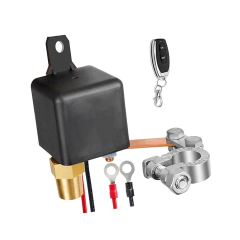Magideal - Interruptor De Desconexión De Batería Remoto Universal De 12 V Que Evita La Descarga De La Batería Con El Control Remoto Estilo A