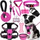 thumbnail image 1 of Arnés para perro YXFDOYT Pink-M con collar y correa, 1 of 7