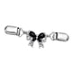 thumbnail image 1 of Broche Retro Clip Chal Bufanda Cardigan Suéter Clips De Broche Nudo De Arco Negro, 1 of 5