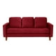 thumbnail image 1 of Sofa Venecia 3C Tela Velvet Rojo, 1 of 3