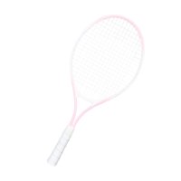 Magideal - 21 Pulgadas Equipo De Entrenamiento De Tenis De Tenis De Niños Raceta Recreativa De Tenis Mango Ergonómico Para Park Beach Practice Niñas Niñas Mango Blanco Rosa