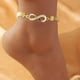 thumbnail image 2 of Elegant 8-Character Zircon Inlaid Anklet - Sparkling Foot Jewelry Decor for Women, 2 of 4
