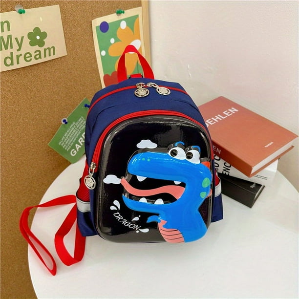 Kindergarten Cartoon Schoolbags Kids Toddlers Anti-lost Dinosaur Small Backpack