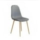 thumbnail image 2 of Silla Scoop Wood Velvet Gris, 2 of 3