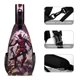 thumbnail image 3 of Deadpool Riñonera Bandolera con Estampado Integral para Hombres y Mujeres, Bolso Cruzado Gráfico de Tendencia, Mochila de Hombro Streetwear para Ciclismo y Deportes, Riñonera Versátil Casual, 3 of 6