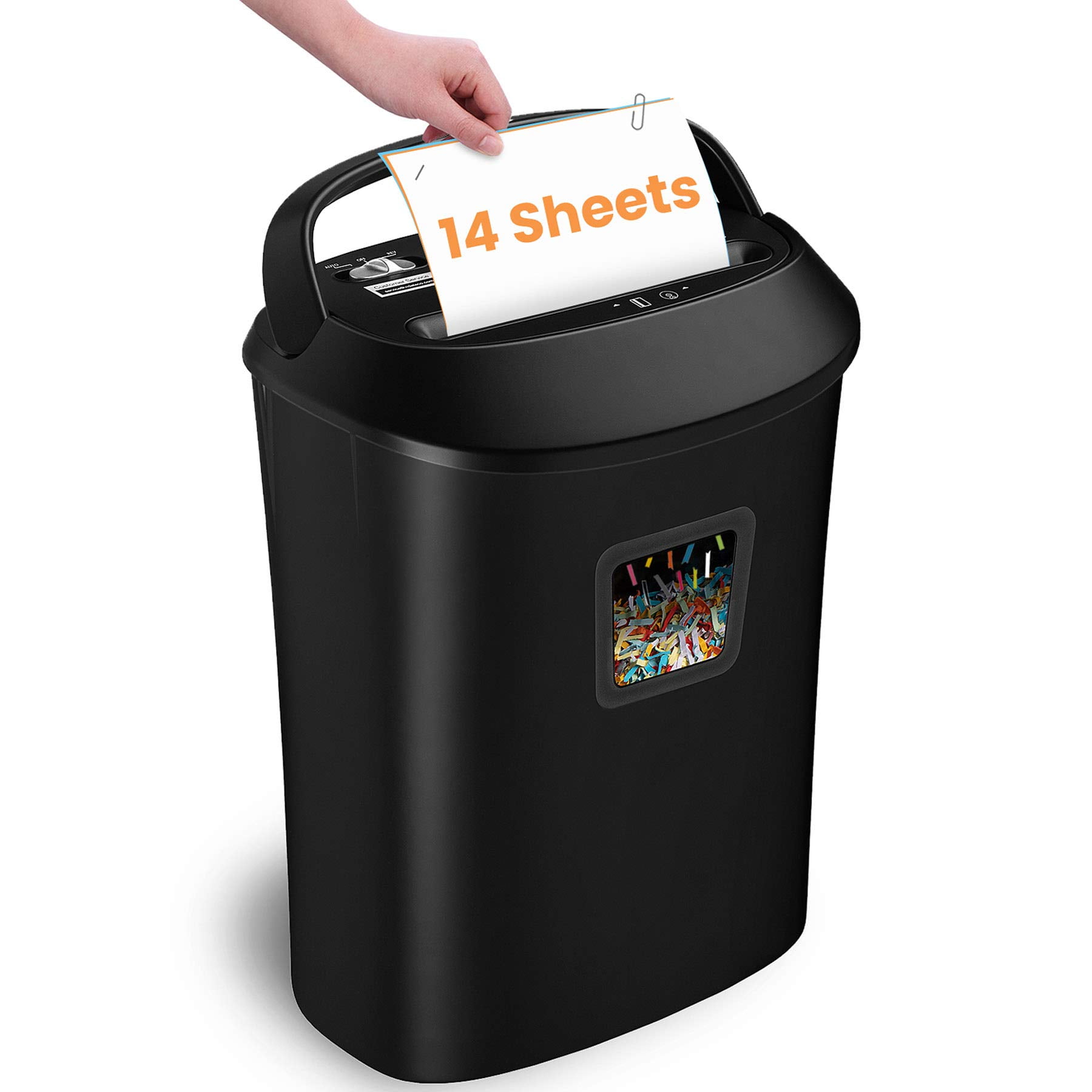Trituradora De Papel Vidateco Maxshred Os-1201c Para 14 Hojas Con Corte Cruzado