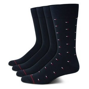 Calcetines De Vestir Tommy Hilfiger Lightweight Comfort Crew, Paquete De 4