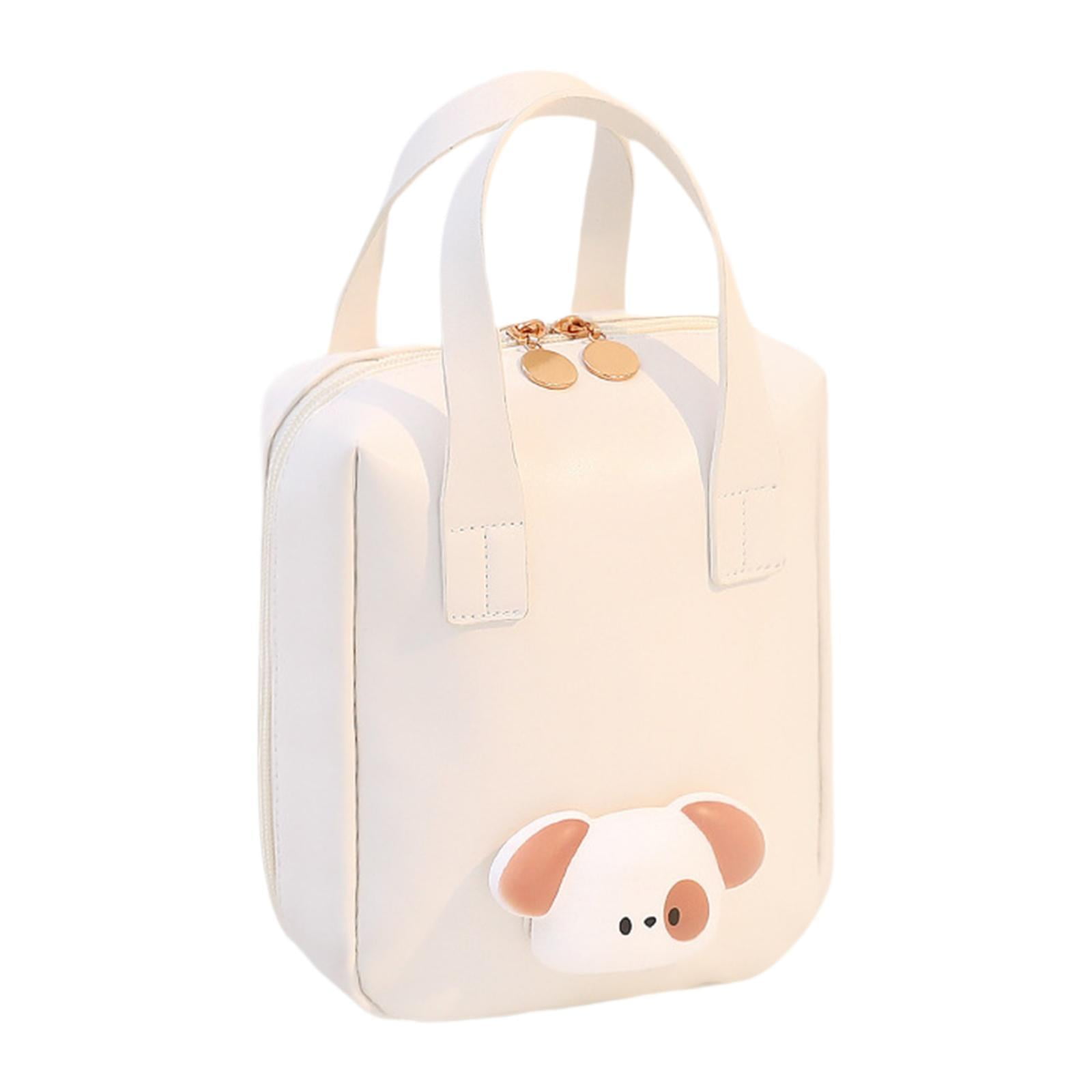 Magideal - Bolsa De Maquillaje Para Mujer, Neceser Impermeable Para Mujer, Artículos De Tocador, Maquillaje De Abuela Blanco