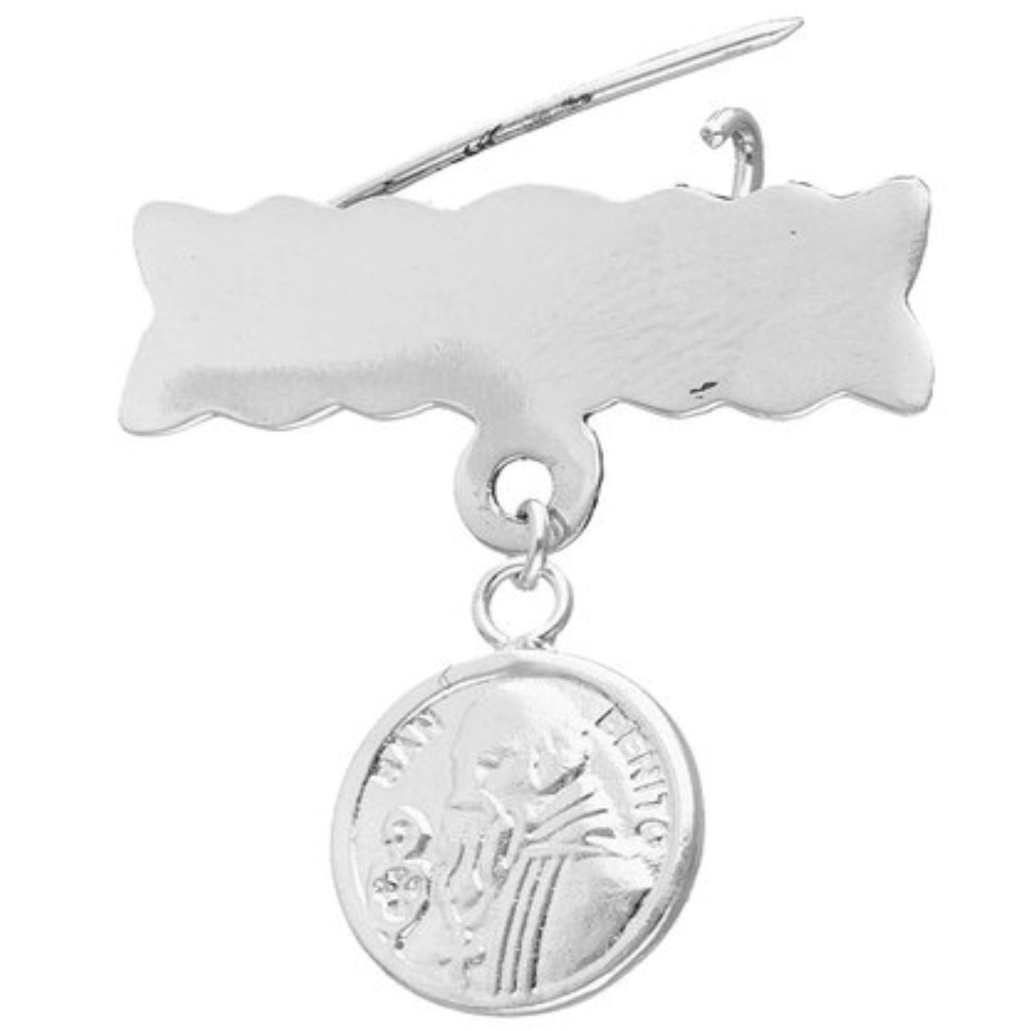 Lukso - Colgante Prendedor San Benito En Plata 925