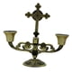 thumbnail image 4 of Portavelas Europeo Retro Elegante Soporte Para Candelabros De 2 Cabezas Bronce, 4 of 5