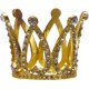 thumbnail image 4 of Mini corona infantil, tiara de princesa bebé, adorno para tarta, cristal con diamantes de imitación, pequeña corona dorada para cupcakes, accesorio para fotos de recién nacidos, decoración con temátic, 4 of 7