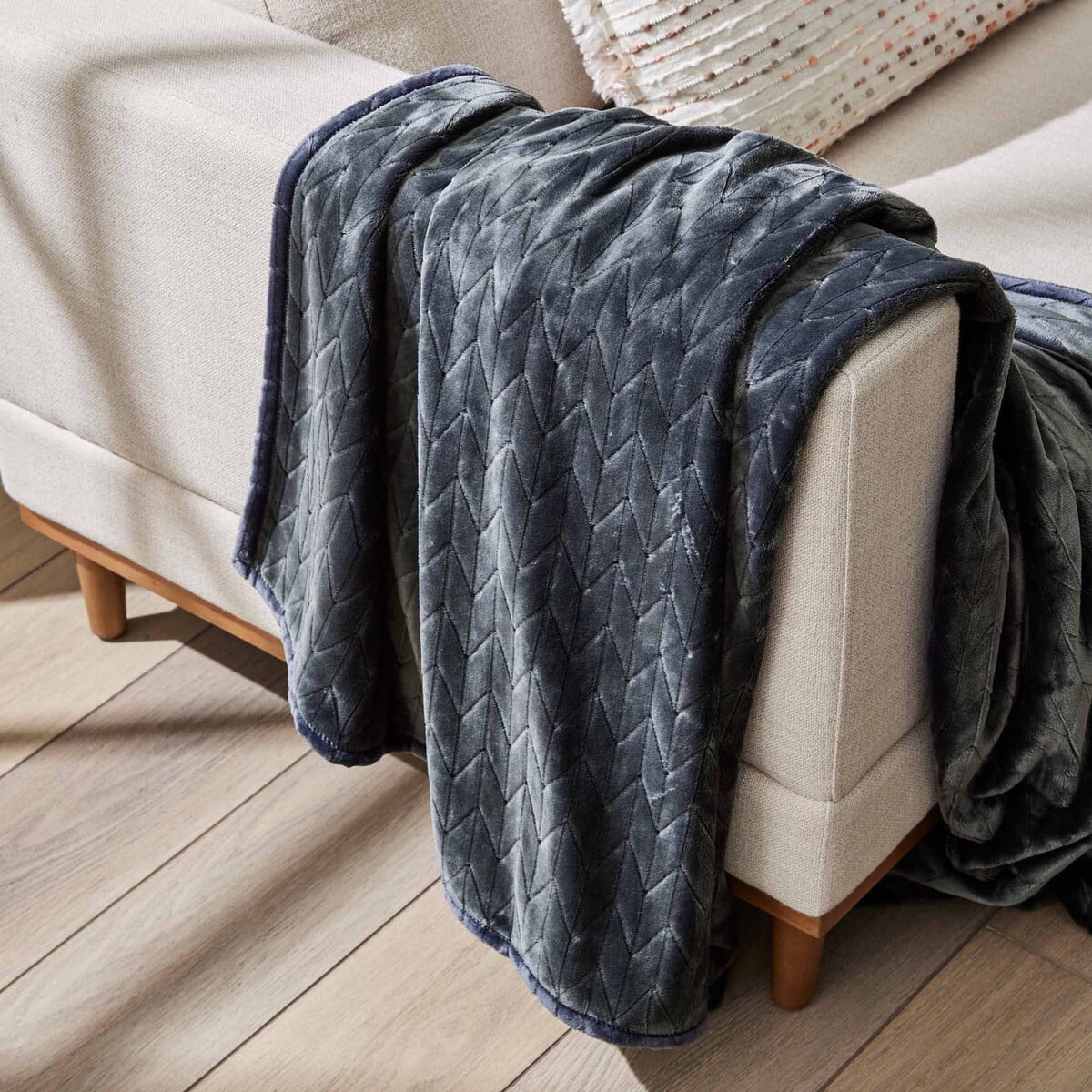 Better Homes & Gardens - Manta Better Homes Gardens Velvet Plush 72x50 Gris