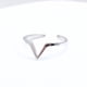 thumbnail image 2 of Anillo Vintage en V, Ajustable, Plata 925, 2 of 5