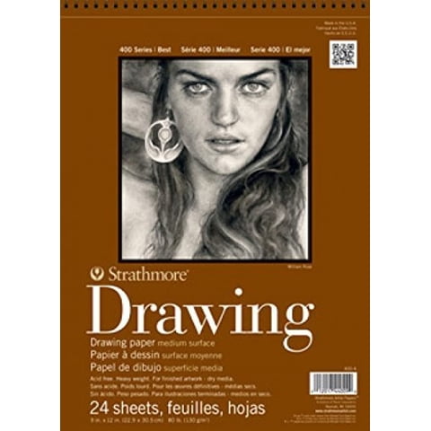 Papel De Dibujo Strathmore Serie 400, 24 Hojas, 12 X 18 Pulgadas