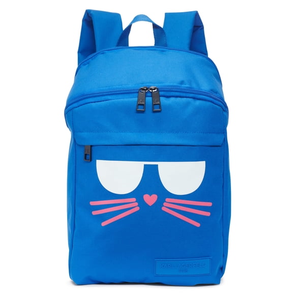 Mochila Karl Lagerfeld Paris ligera azul gato para mujer