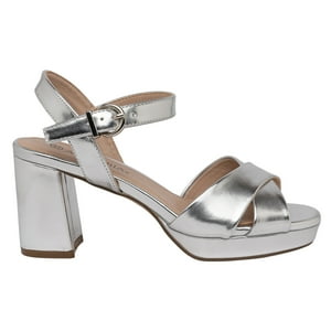 Sandalia De Vestir Lisa Plateado Alquimia