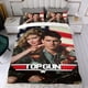 thumbnail image 4 of Top Gun Conjunto de sábanas temático, trío de piezas, cómodo y amigable con la piel, diseño único, regalo de decoración para el hogar para familiares, amigos y fans,173cm *218cm, 4 of 6