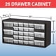 thumbnail image 2 of Gabinete organizador con cajones Akro-Mils de 26 cajones, 51 x 15 x 25 cm, negro, 2 of 9